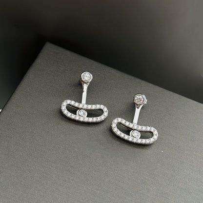 [Spark]MOVE UNO SILVER DIAMOND EARRINGS
