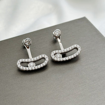 [Spark]MOVE UNO SILVER DIAMOND EARRINGS