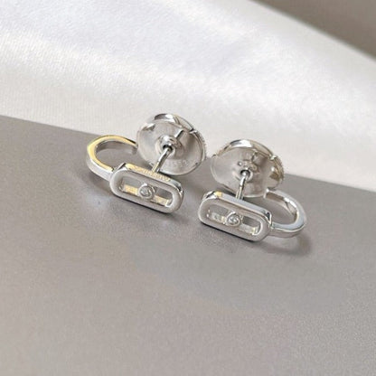 [Spark]CREOLES MOVE UNO MINI 1 DIAMOND EARRINGS