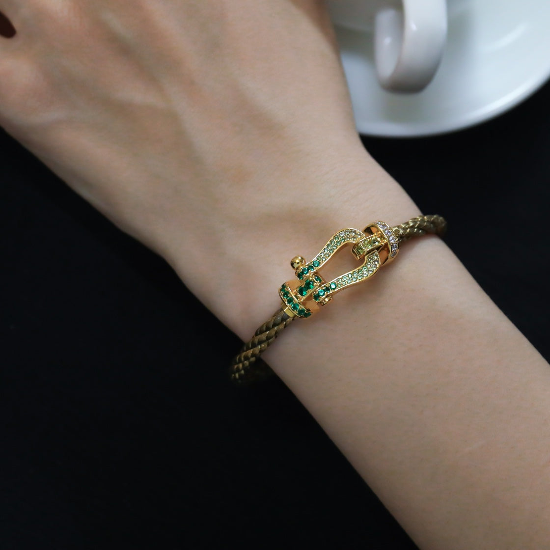 [Spark]FORCE 10 GOLD GREEN DIAMOND PAVED