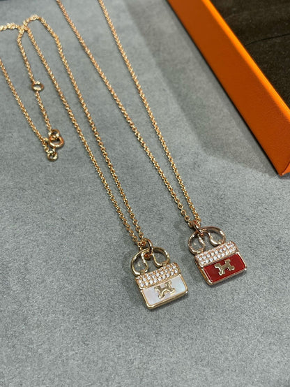 [Spark]H CIRCE MOISSANITE PENDANT NECKLACE GOLD