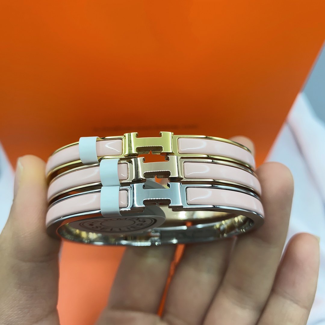 [Spark]CLASSIC HM CLIC  PINK 8MM ENAMEL BRACELET