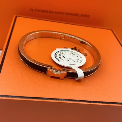 [Spark]CLASSIC HM CLIC BLACK 8MM ENAMEL BRACELET