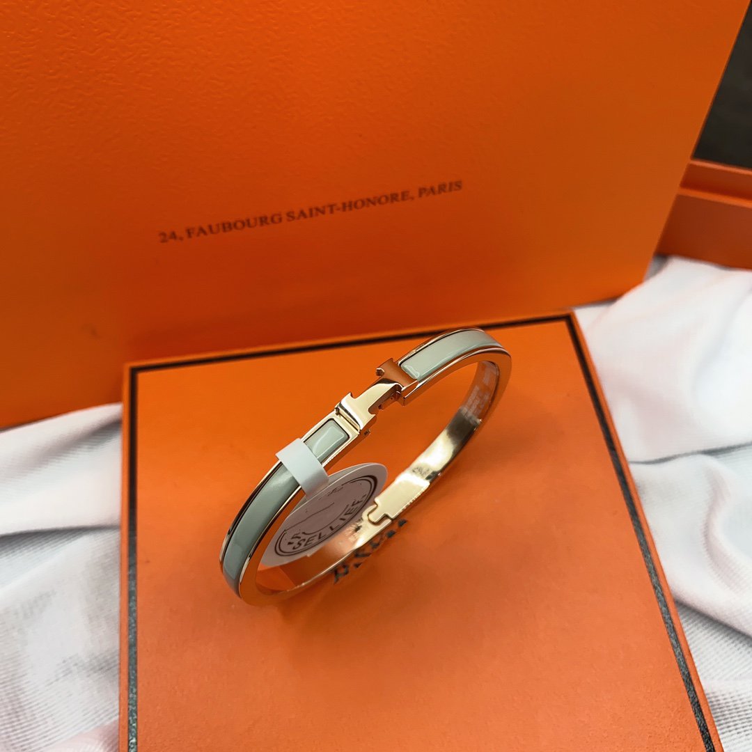 [Spark]CLASSIC HM CLIC GREEN 8MM ENAMEL BRACELET