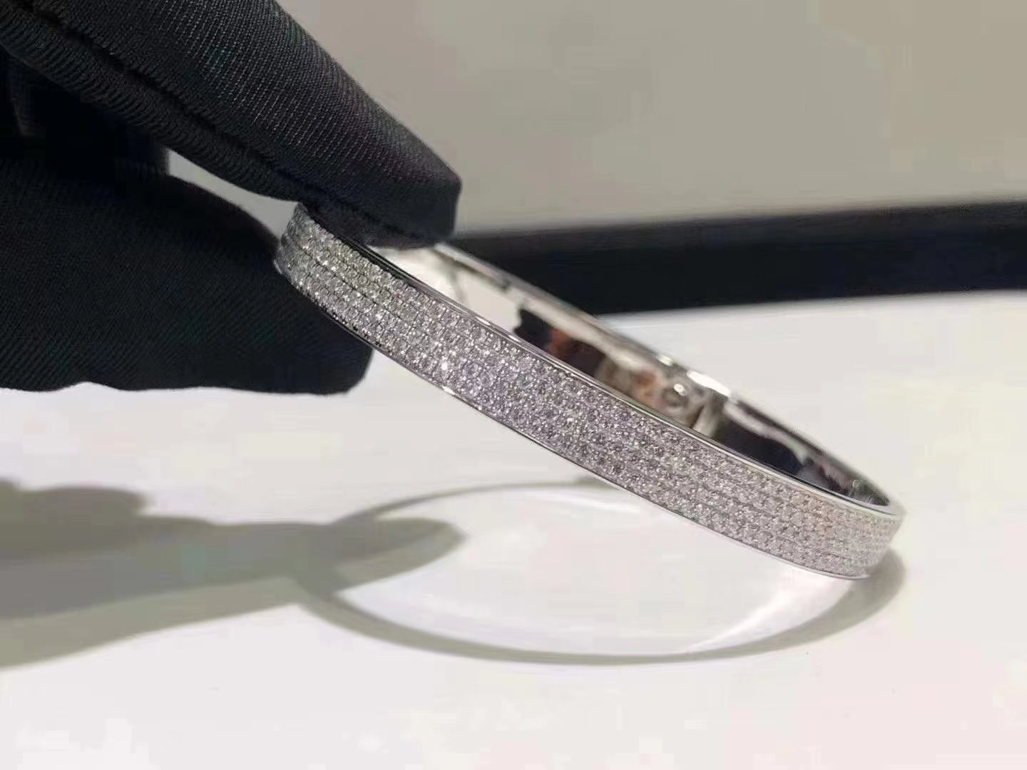 [Spark]HM KELLY BRACELET IN SILVER AND FULL PAVE DIAMOND