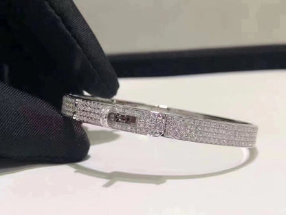 [Spark]HM KELLY BRACELET IN SILVER AND FULL PAVE DIAMOND