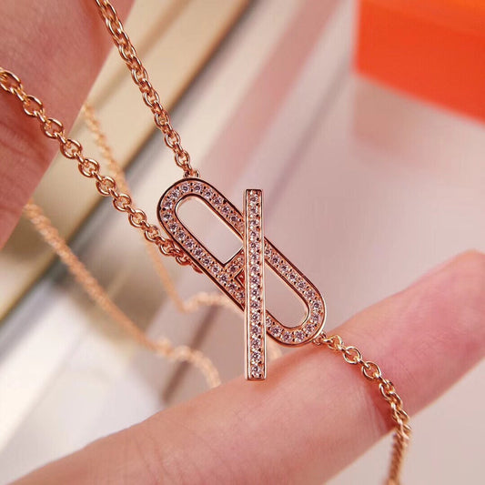 [Spark]HM FIRE PIG NOSE NECKLACE TRENDY STREET