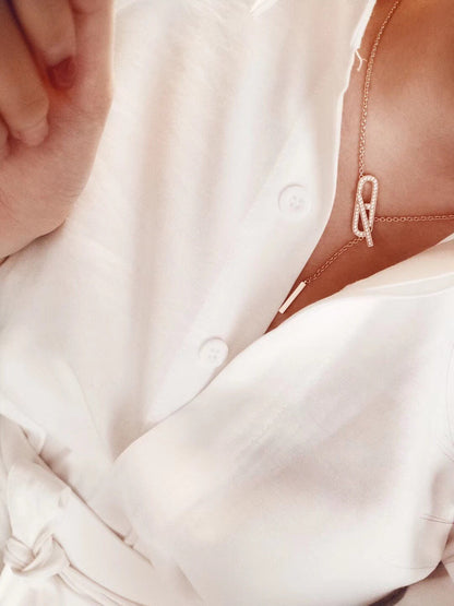 [Spark]HM FIRE PIG NOSE NECKLACE TRENDY STREET