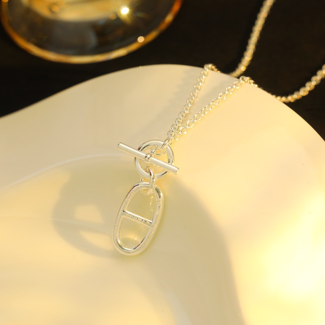 [Spark]HM CHAINE D'ANCRE PENDANT NECKLACE STERLING SILVER