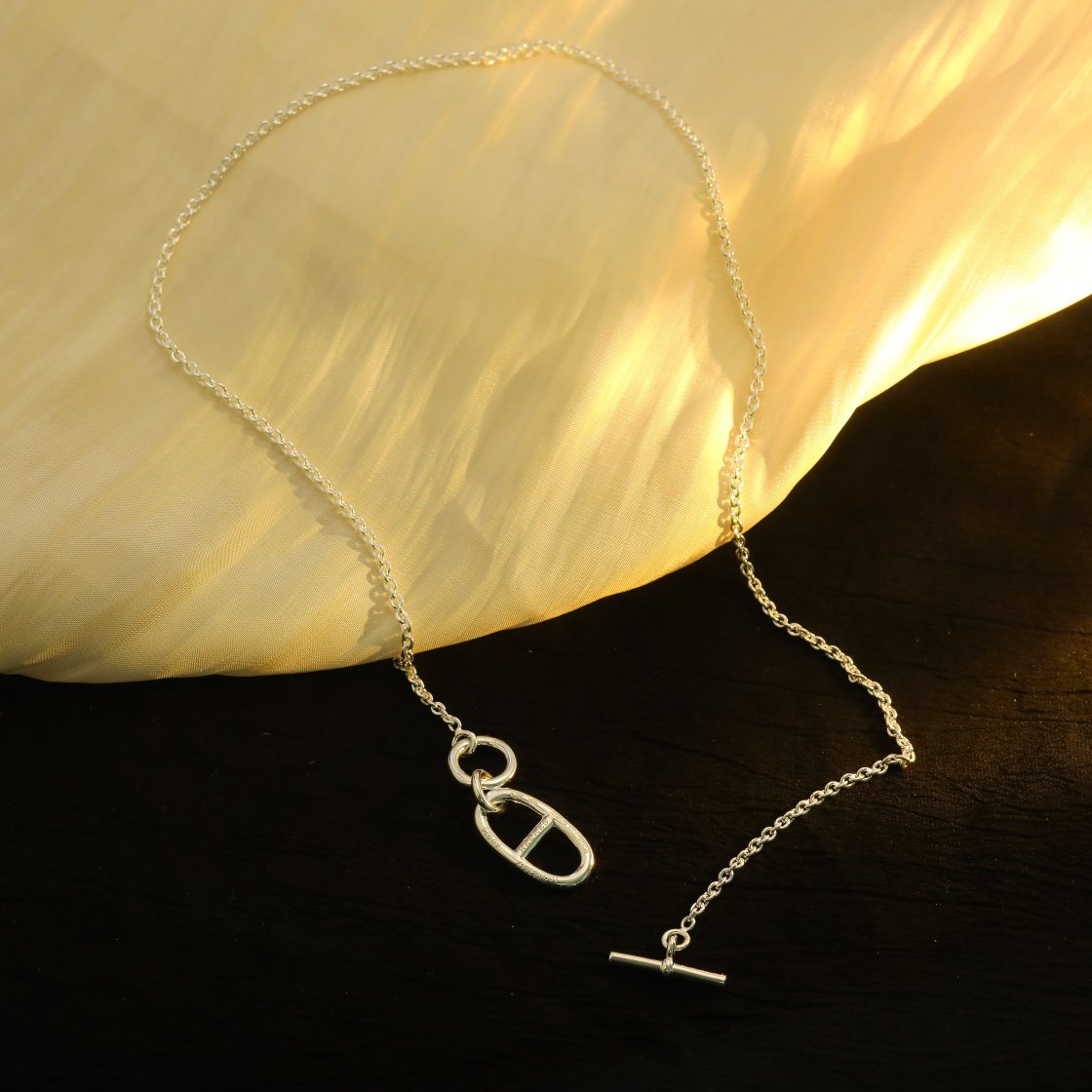 [Spark]HM CHAINE D'ANCRE PENDANT NECKLACE STERLING SILVER