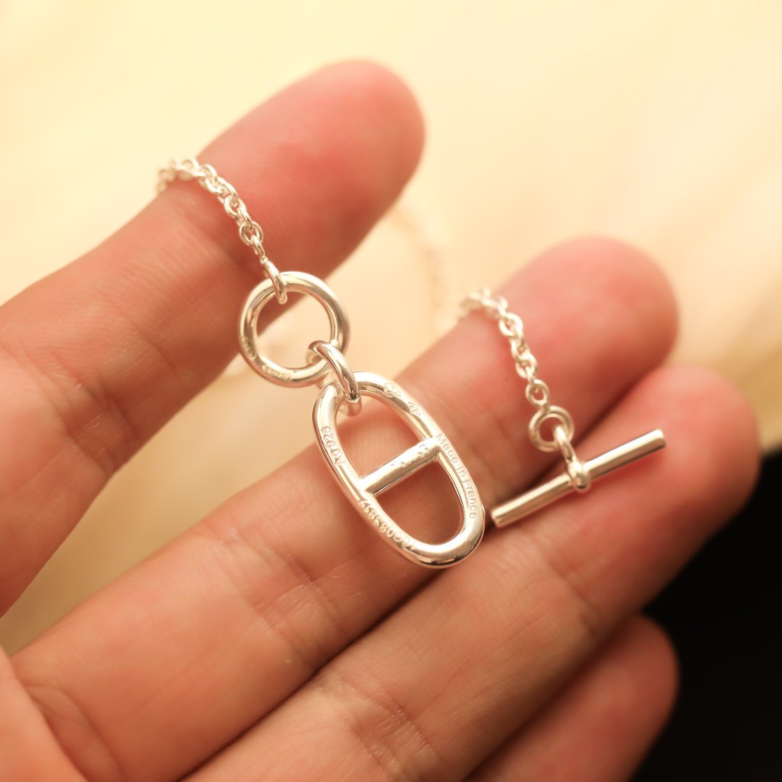 [Spark]HM CHAINE D'ANCRE PENDANT NECKLACE STERLING SILVER