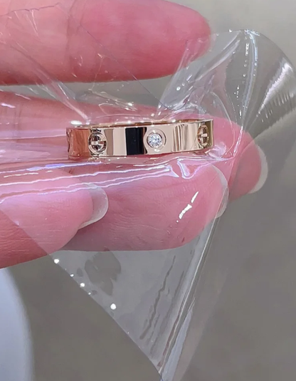 [Spark]LOVE RING 4MM 1 DIAMOND
