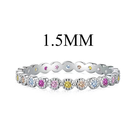 [Spark Jewelry]Radiant Sparkling Round Cut Daily Ring