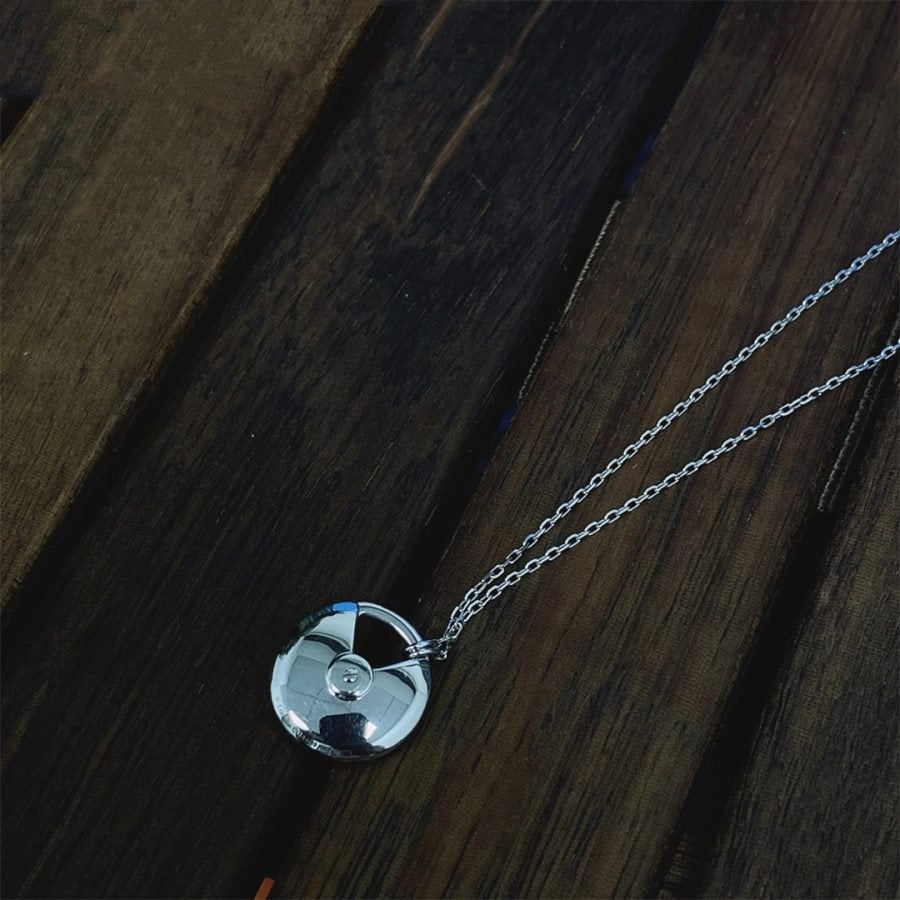 [Spark]AMULETTE SILVER FULL DIAMOND NECKLACE