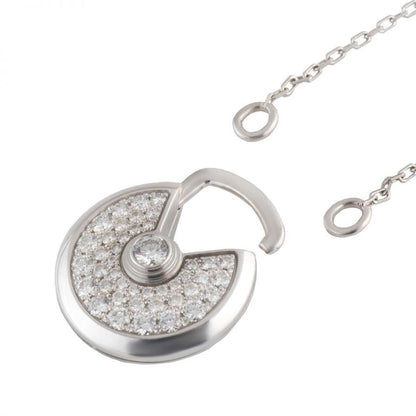 [Spark]AMULETTE SILVER FULL DIAMOND NECKLACE