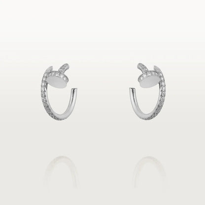 [Spark]JUSTE EARRINGS 12.75MM SILVER DIAMOND