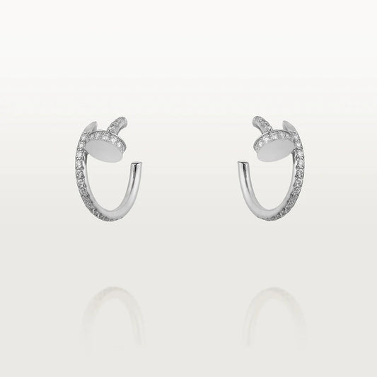 [Spark]JUSTE EARRINGS 12.75MM SILVER DIAMOND
