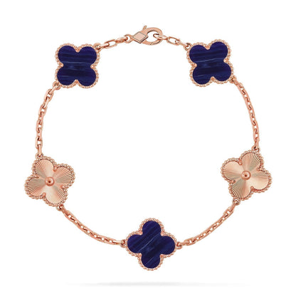 [Spark]CLOVER 5 MOTIF PURPLE STRIPES BRACELET COLLECTION