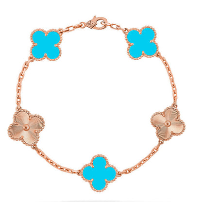 [Spark] CLOVER 5 MOTIF TURQUOISE BRACELET COLLECTION