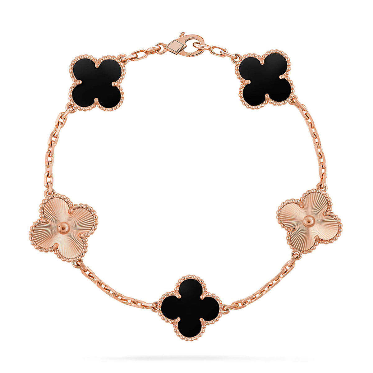 [Spark] CLOVER 5 MOTIF ONYXS BRACELET COLLECTION
