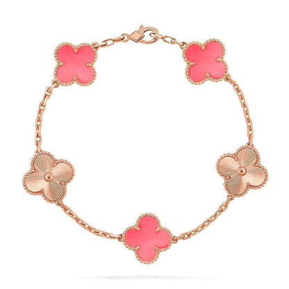 [Spark] CLOVER 5 MOTIFS  PINK MOP BRACELET COLLECTION