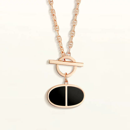 [Spark]CHAINE VERSO BLACK CERAMIC NECKLACE