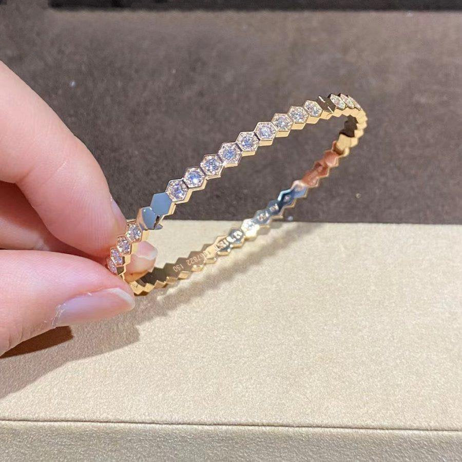 [Spark]BEE LOVE GOLD BRACELET FULL DIAMOND