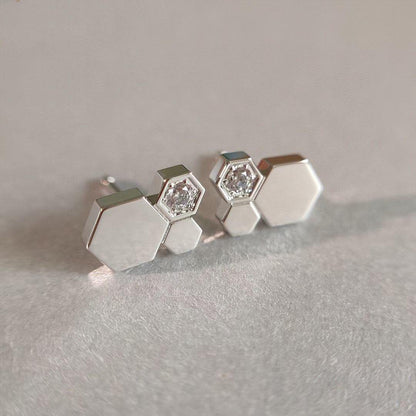 [Spark]BEE LOVE SILVER DIAMOND EARRINGS