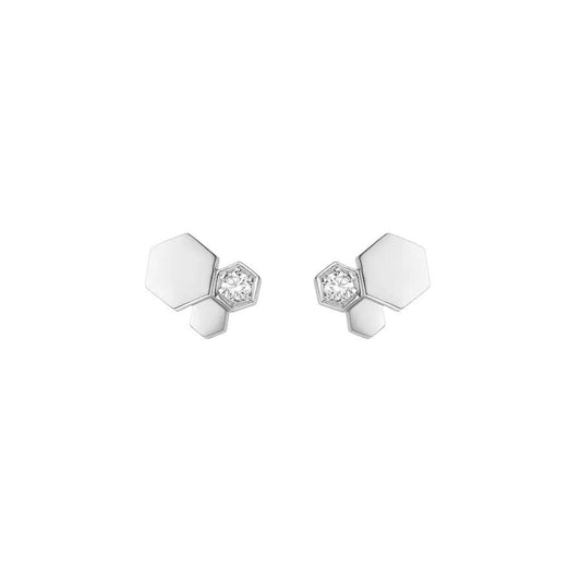 [Spark]BEE LOVE SILVER DIAMOND EARRINGS