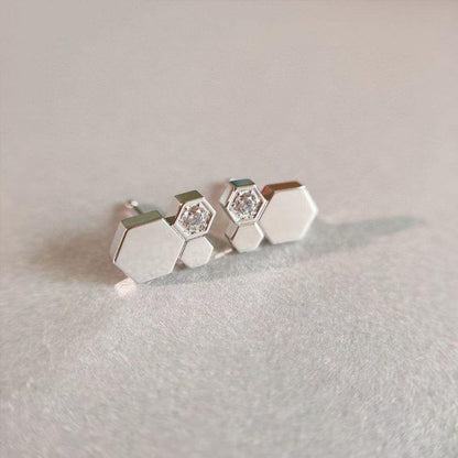 [Spark]BEE LOVE SILVER DIAMOND EARRINGS