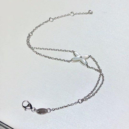 [Spark]JEUX BRACELET WHITE MOP SILVER 1 DIAMOND