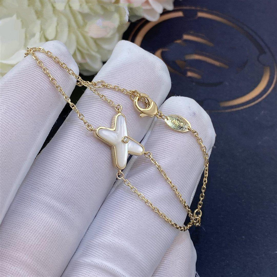[Spark]JEUX BRACELET WHITE MOP GOLD 1 DIAMOND