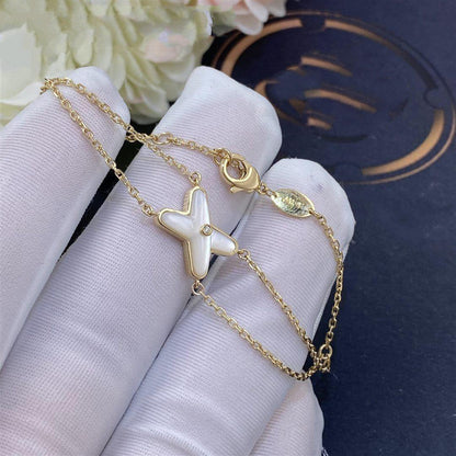 [Spark]JEUX BRACELET WHITE MOP GOLD 1 DIAMOND