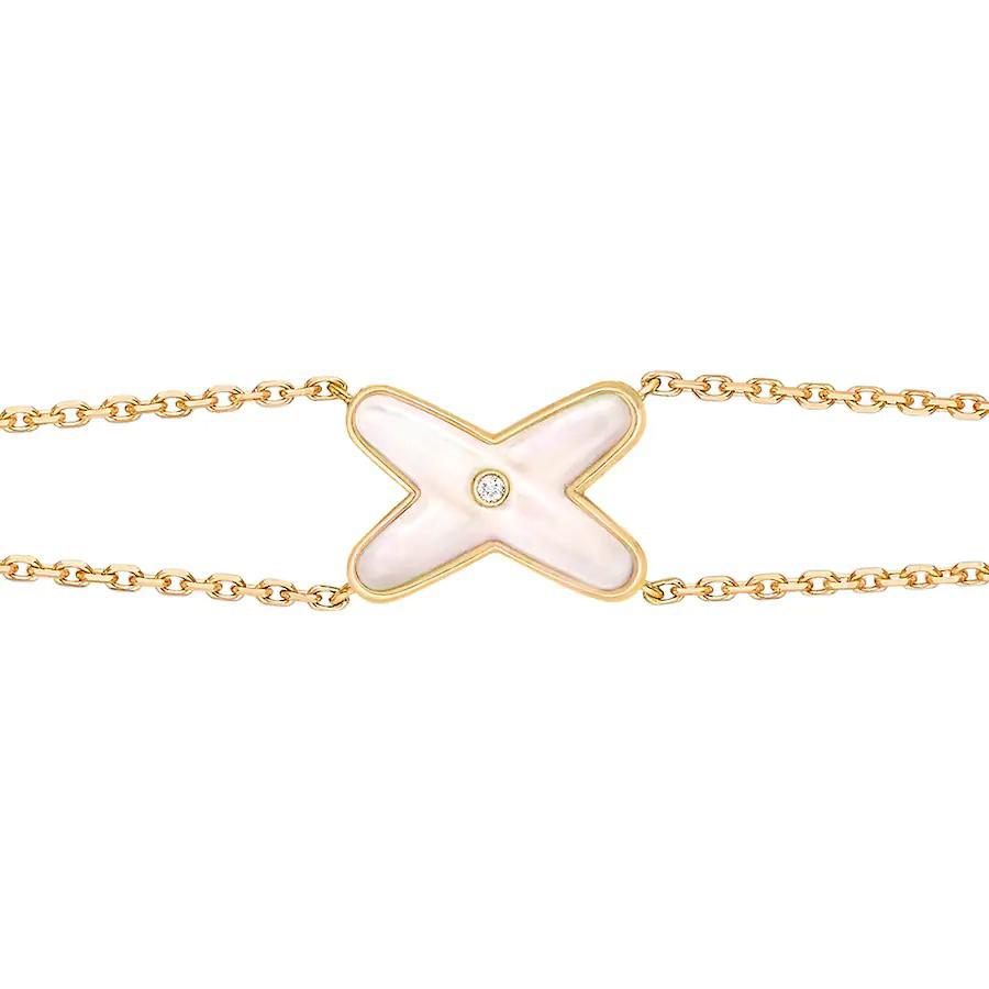 [Spark]JEUX BRACELET WHITE MOP GOLD 1 DIAMOND