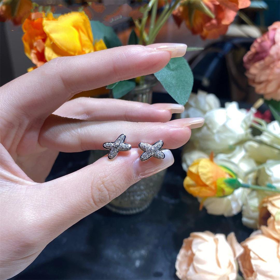 [Spark]JEUX DE SILVER DIAMOND EARRINGS