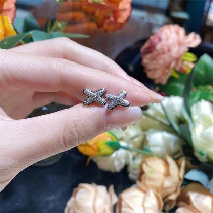 [Spark]JEUX DE SILVER DIAMOND EARRINGS