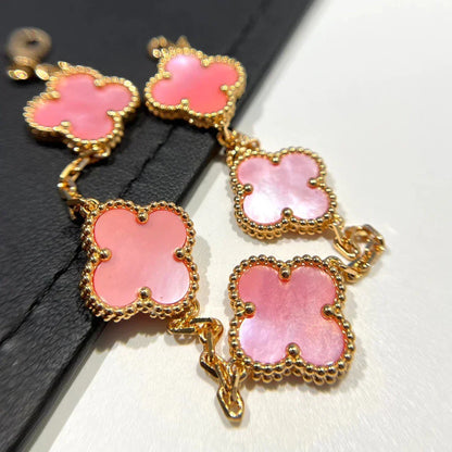 [Spark] CLOVER 5 MOTIFS  PINK MOP BRACELET COLLECTION