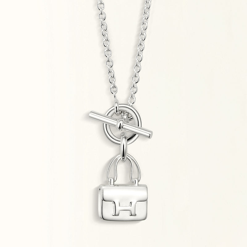 [Spark]POP H PEDANT SILVER NECKLACE
