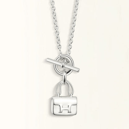 [Spark]POP H PEDANT SILVER NECKLACE