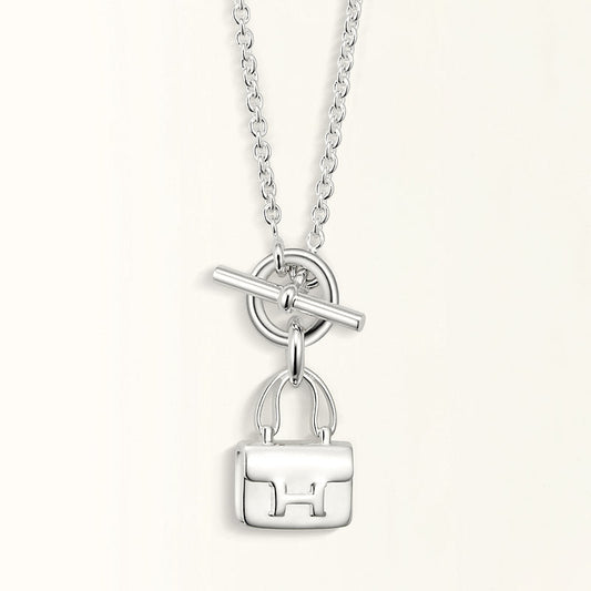 [Spark]POP H PEDANT SILVER NECKLACE