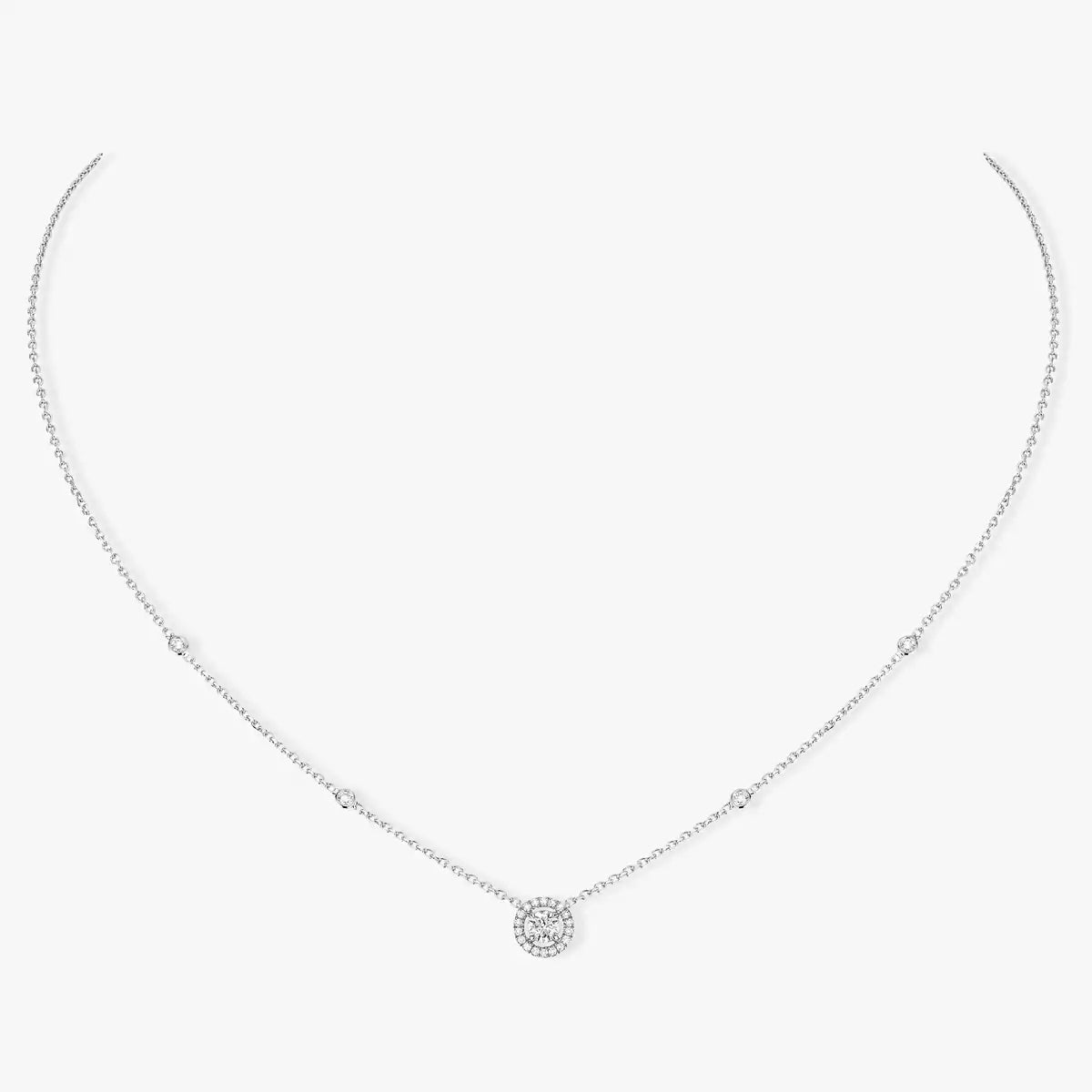[Spark]Diamond Necklace 0,20ct Brilliant Shape Joy
