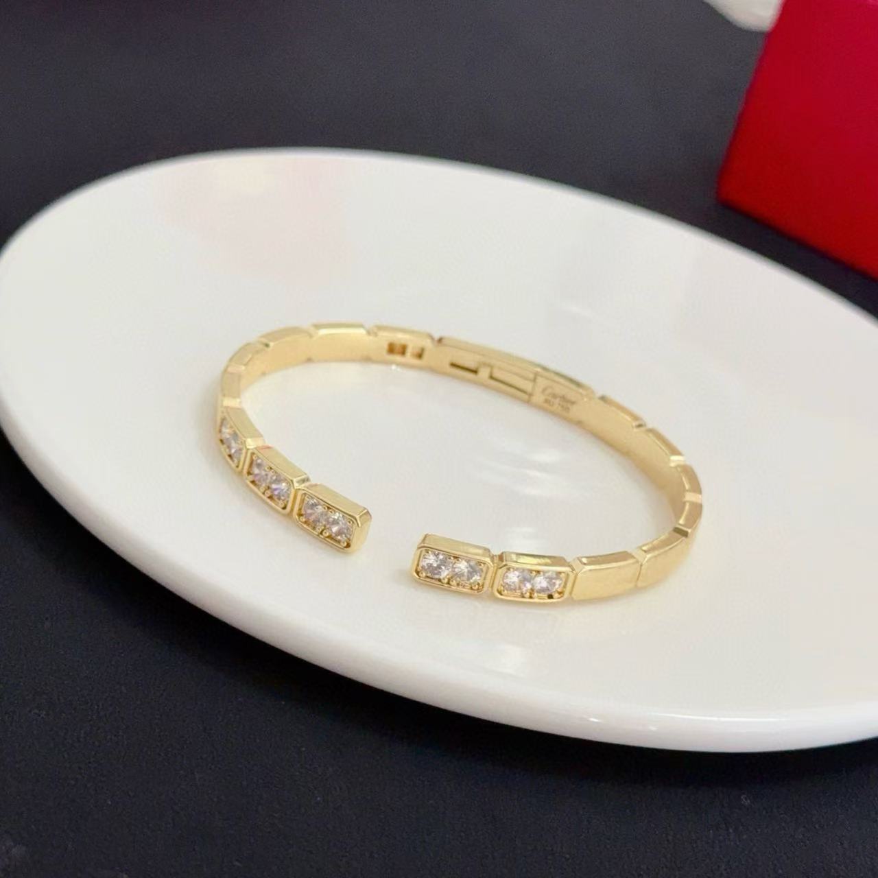 [Spark jewelrys]LOVE DIAMOND OPEN  BRACELET