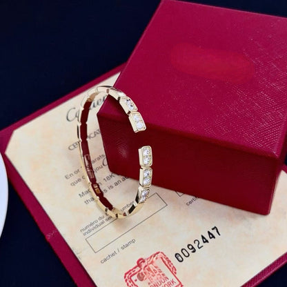 [Spark jewelrys]LOVE DIAMOND OPEN  BRACELET