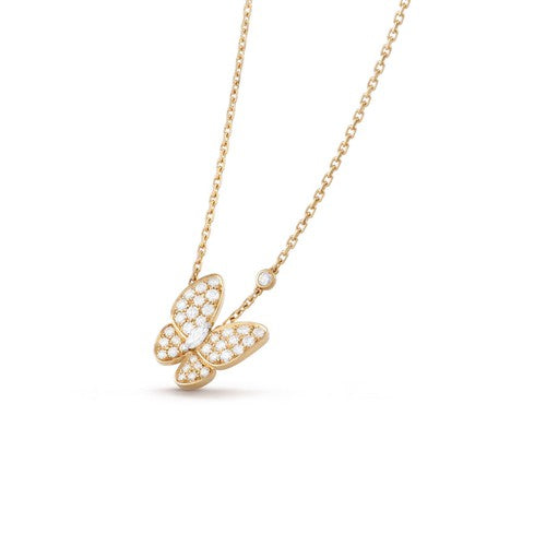 [Spark]BUTTERFLY DIAMOND NECKLACE