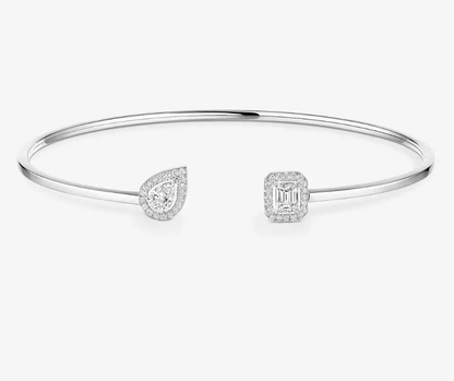 [Spark]M Delicate Double-Diamond Bracelet