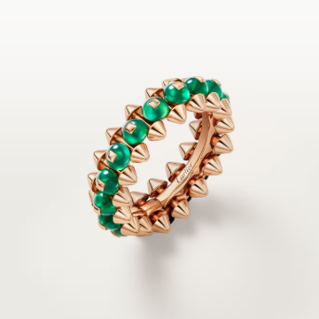 [Spark]CLASH ELEGANT ROSE GOLD RING FEATURING NATURAL AGATE