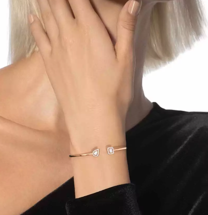 [Spark]M Delicate Double-Diamond Bracelet