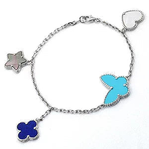 [Spark]LUCKY SPRING SILVER BRACELET 4 MOTIF