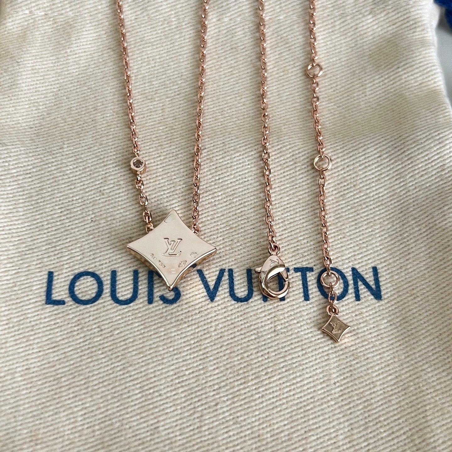 [Spark]ROSE GOLD DIAMOND NECKLACE