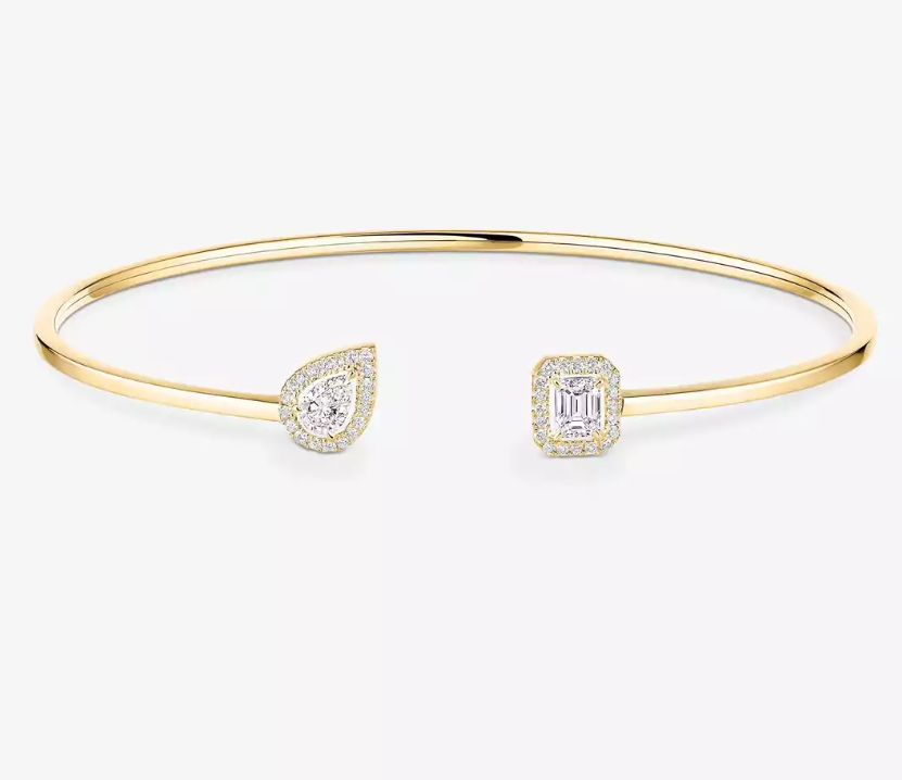 [Spark]M Delicate Double-Diamond Bracelet